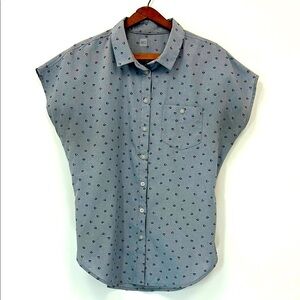 MEC Patterned Button Short Sleeve Women's Shirt Lightweight